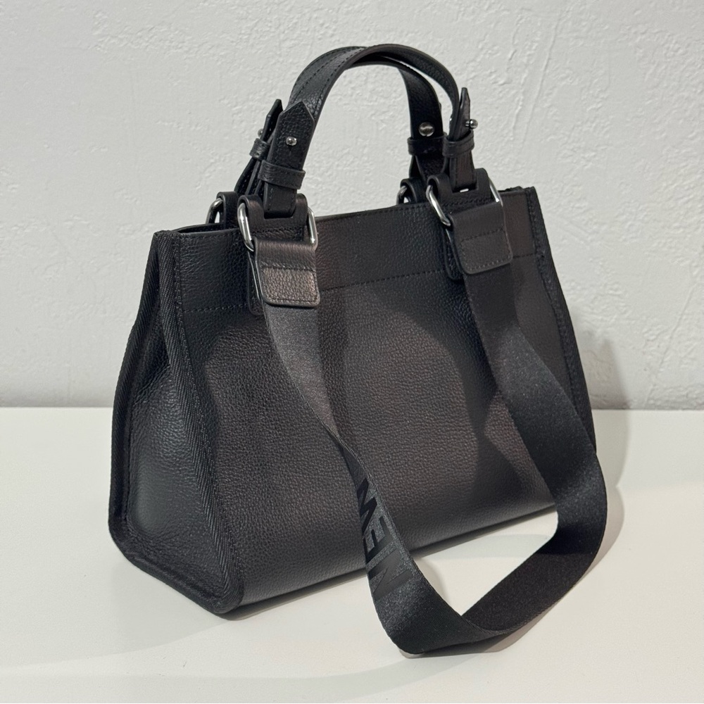 Botkier Bedford Bite Size Structured Leather Tote Bag Black - Picture 3 of 16